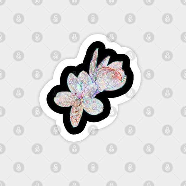 Flowers Line Drawn Sticker by Lynn